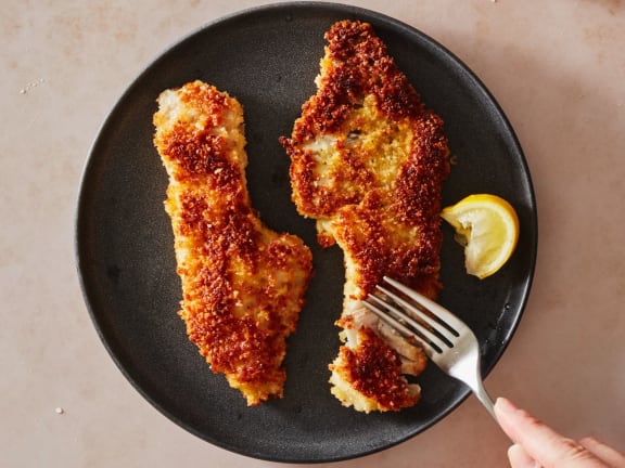 breaded rockfish milanese 