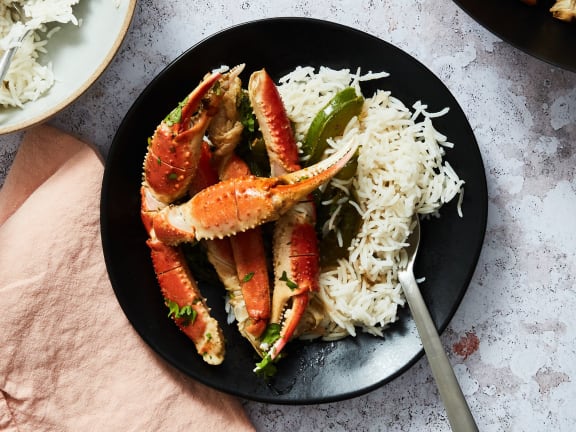 dungeness crab stir fry