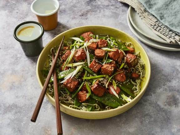 salmon stir fry