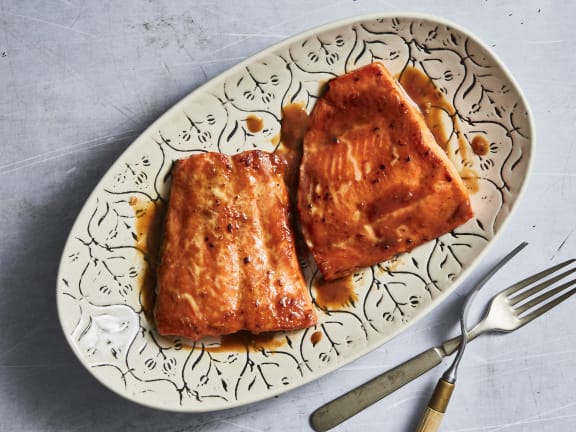 Easy Maple Glazed Salmon