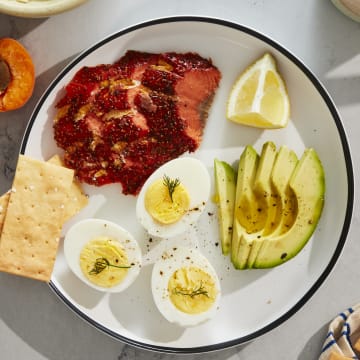 hot smoked salmon breakfast