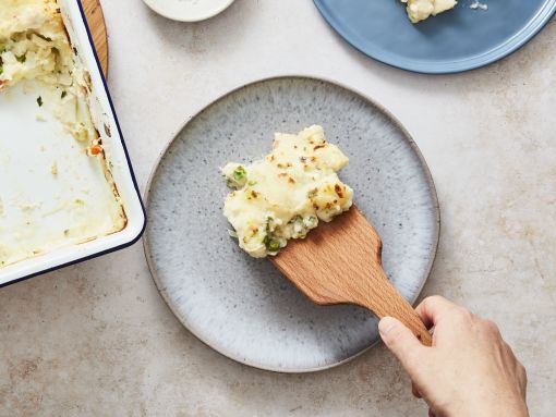 Pacific Halibut Pie with Golden Potato Crust