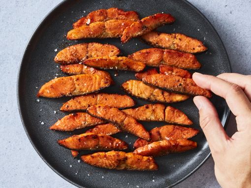 Air Fryer Salmon Bacon with Sockeye Salmon Strips