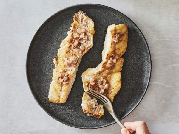 Pan-fried Flounder with Anchovy and Caper Butter