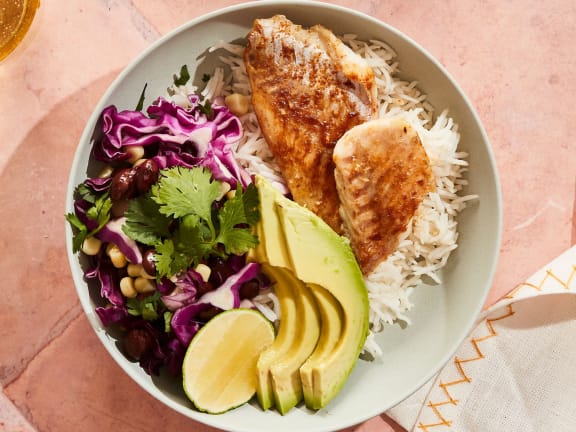 taco bowl rockfish