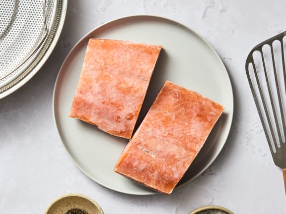 salmon cooked from frozen