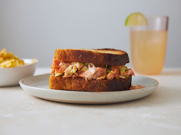 salmon salad sandwich