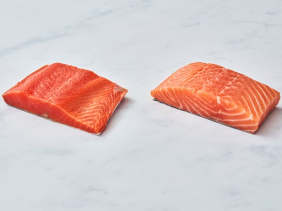 chum salmon defrost fillet