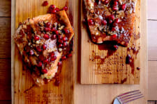 pomegranate cedar plank salmon