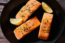 king salmon seared