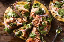 salmon flatbread