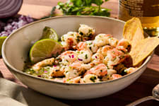 Ecuadorian style spot prawn ceviche