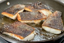 sablefish in a skillet
