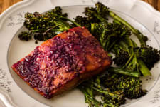 salmon in mustard sauce