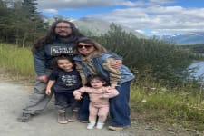 Monica Kallenberg with kids