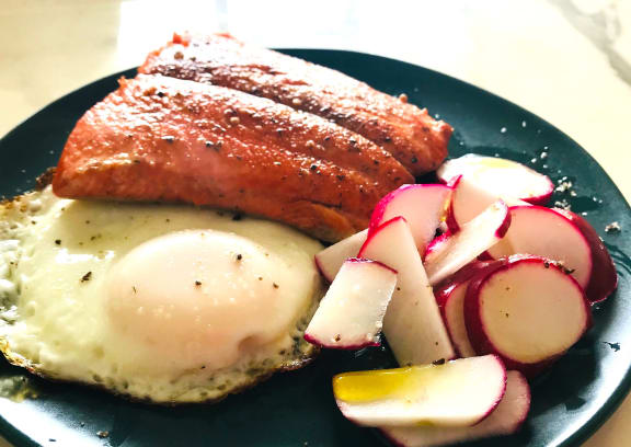 Salmon and Eggs - My Favorite Simple, Healthy Breakfast Recipe