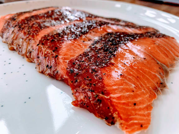 hot smoked sockeye salmon