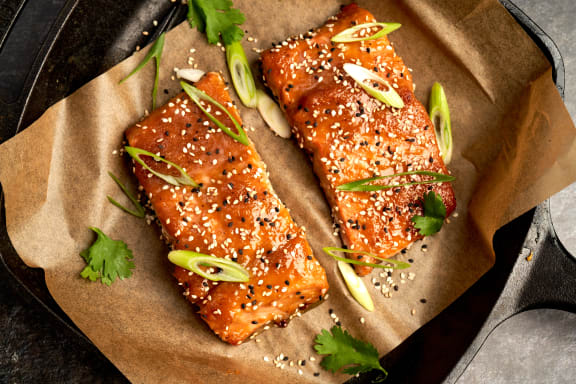 Easy Miso-Maple Broiled Coho Salmon