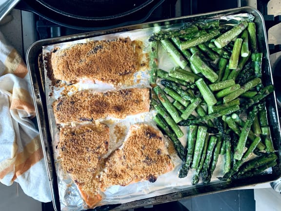 Everything Salmon Sheet Pan Dinner Recipe