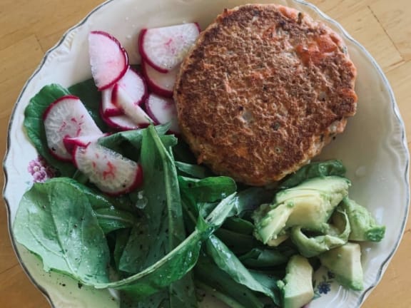 fish cakes made with wild-caught seafood