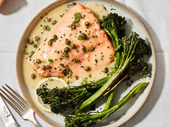 salmon piccata