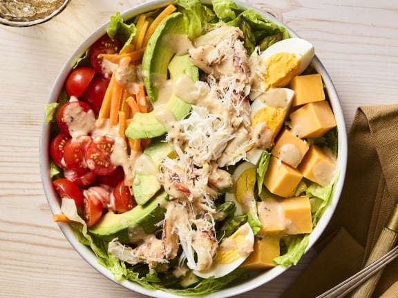 Seafood cobb salad