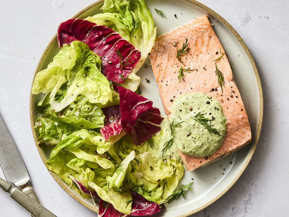 salmon steamed from frozen