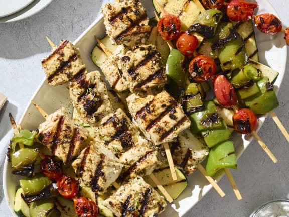 mediterranean fish skewers