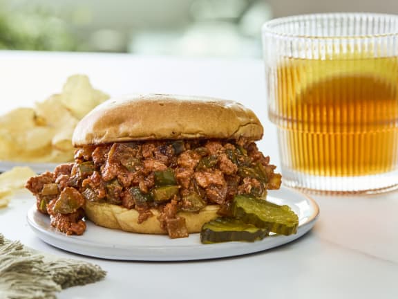 ground salmon sloppy joe