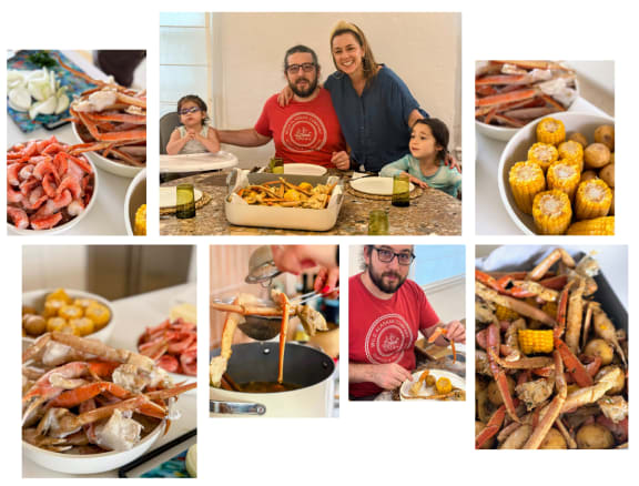 seafood boil with the kallenbergs
