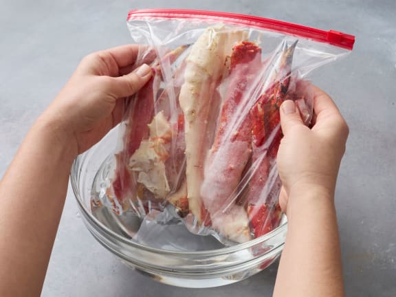 how to thaw crab