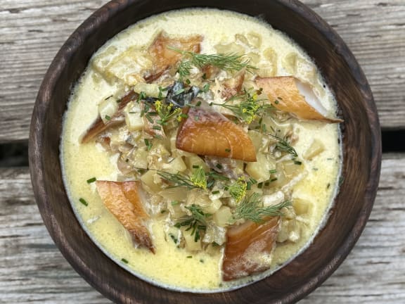 smoked sablefish chowder