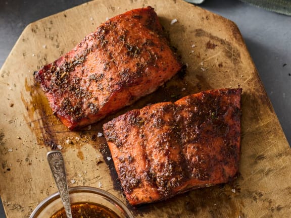 blackened grilled salmon