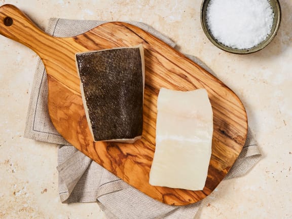 skin-on Pacific halibut