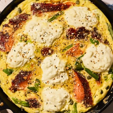 smoked salmon frittata