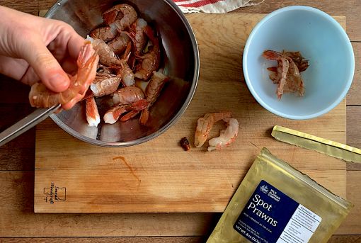 The Easiest Way to Peel Spot Prawns