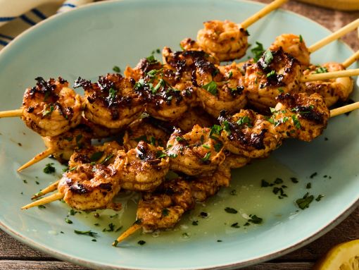 Lemon-Herb Grilled Shrimp Skewers