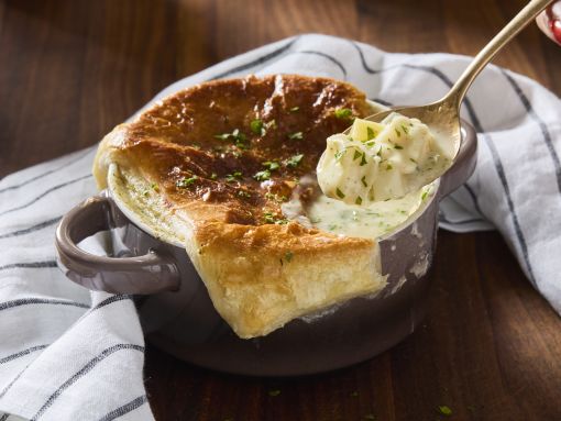 New England Pot Pie With Alaska White Fish