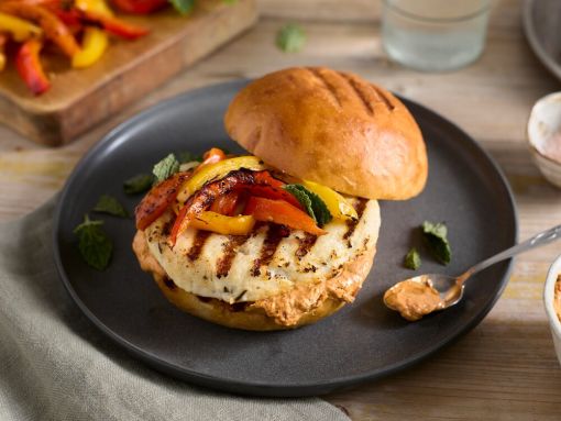 Smoky Harissa Yogurt Sauce for Pacific Halibut Burgers & More