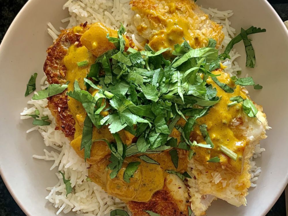 Kristin's Tamarind Coconut Curry with Poached Pacific Rockfish Wild Alaskan Company