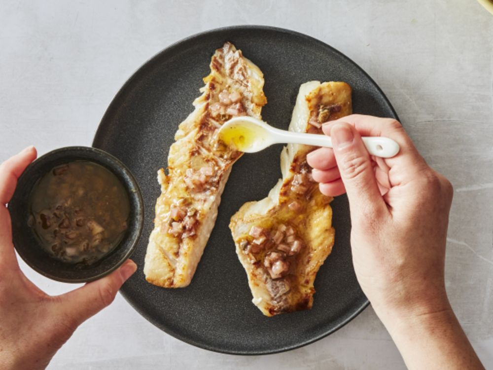 PanFried Pacific Rockfish with Vinegary CaperAnchovy Sauce Wild