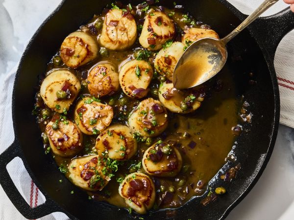 Lemony Weathervane Scallop Piccata with Spring Onion | Wild Alaskan Company