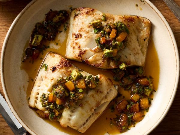 Savley Fish Lemony Baked Sablefish with Ginger and Mango Salsa | Wild Alaskan Company
