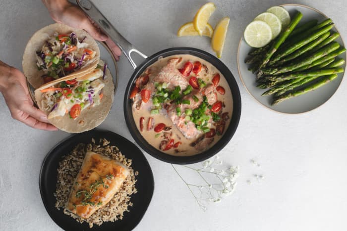 Examples of Wild Alaskan Company's fish used in recipes