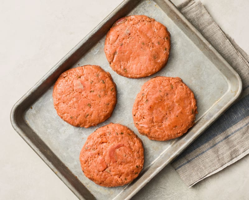 Sockeye Salmon Burgers  (4 Patties) - 1 Pack