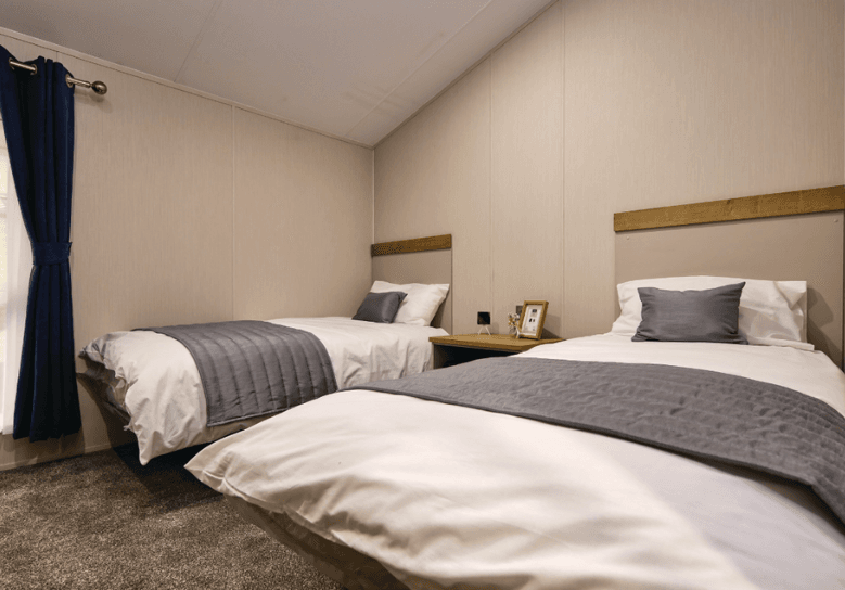 The Willerby Hayward twin bedroom.