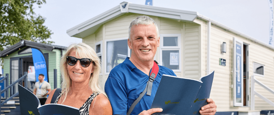 Visitors to the Willerby Village included David and Maureen Robb, who visited from Dublin for the first day of The Great Holiday Home Show to choose a new Willerby.