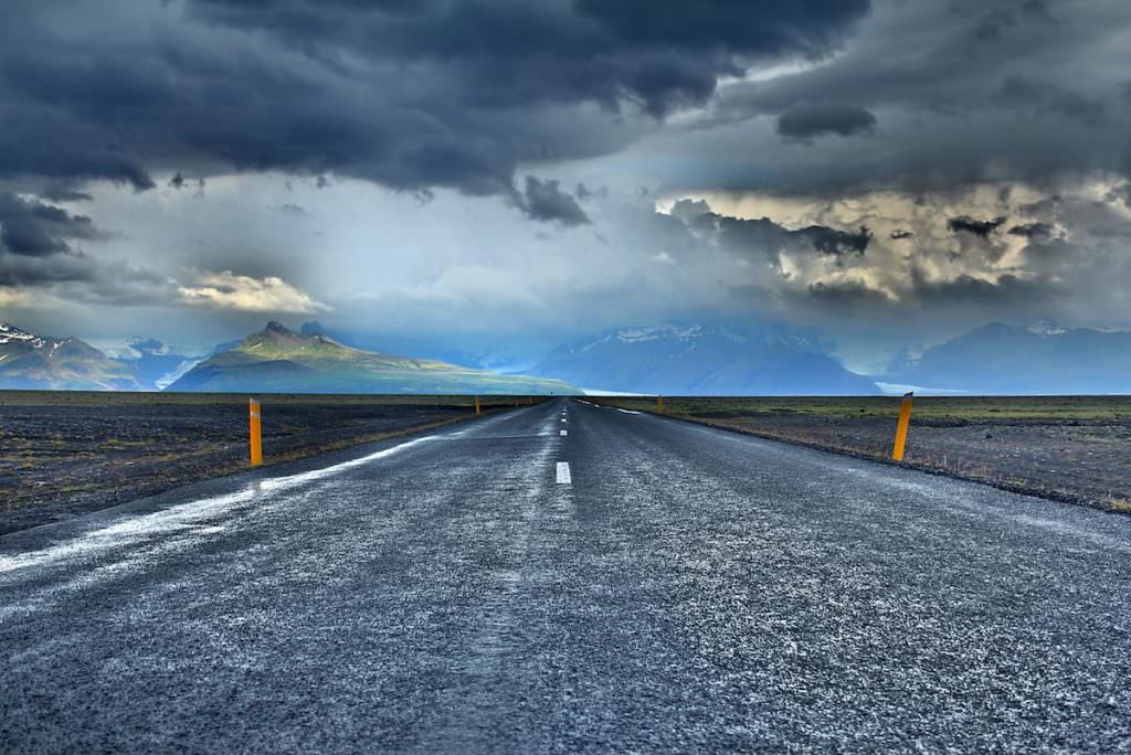 Straight road
