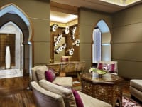 Hotel lounge area in Makkah