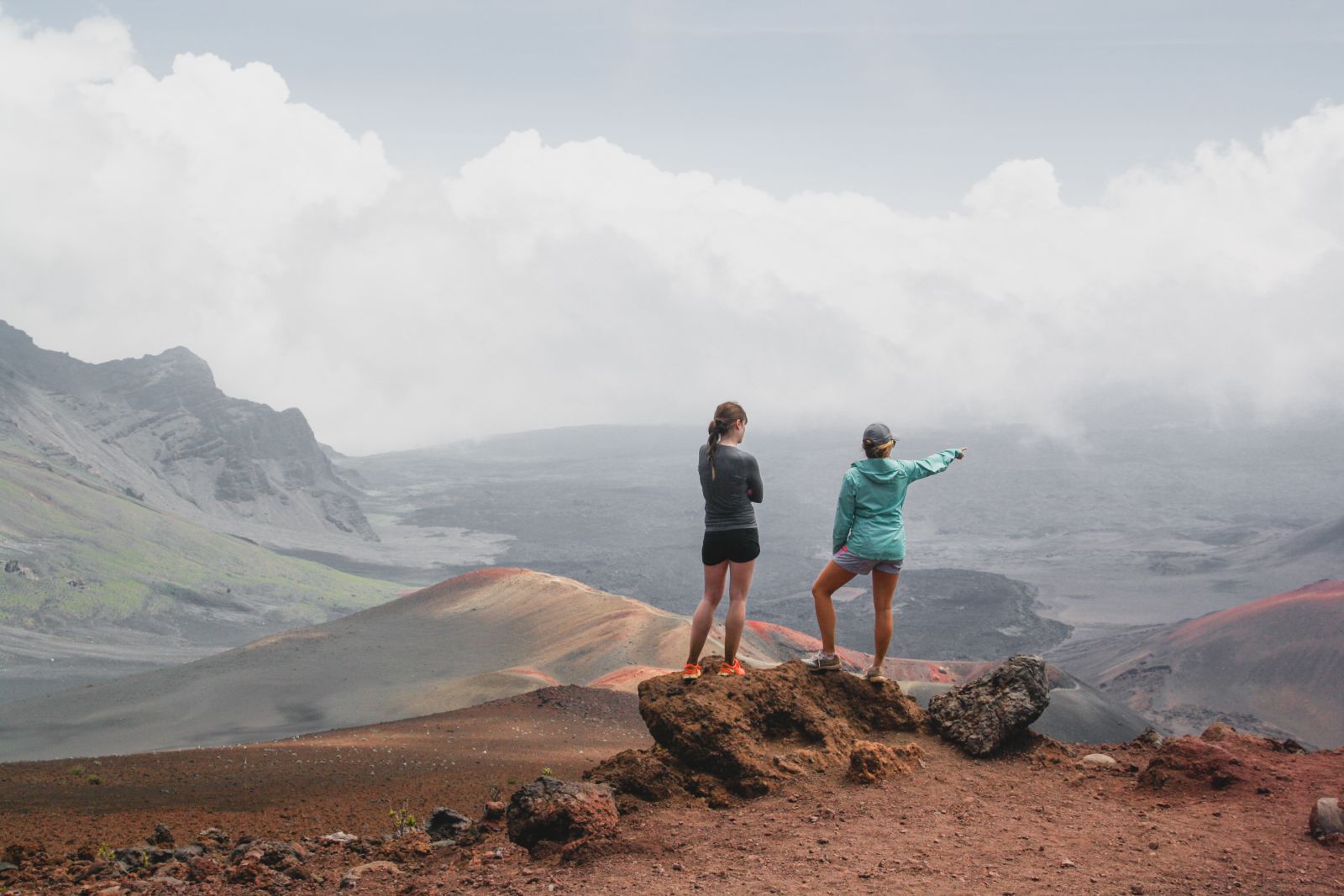 Hiking in Haleakala Crater
